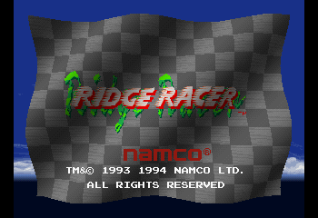 Ridge Racer Title Screen